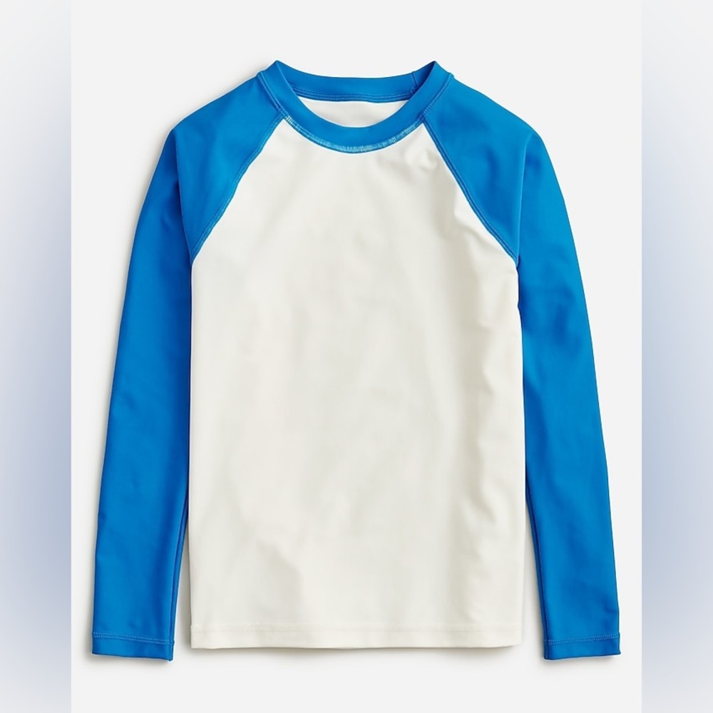NWT Crewcuts Kids' baseball rash guard with UPF 50+